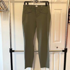 GAP Curvy Signature Skinny Ankle Green Dress Pants